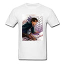 Captain T-shirt Men Survey Corps T Shirt Attack On Titan Tshirt Brand New Japan Anime Print Tops Cotton Wholesale Tees XXXL