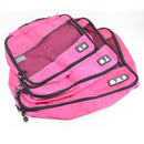 RUPUTIN 3Pcs/set Travel Luggage Organizer Packing Cubes Set Breathable Mesh Storage Clothes Bag Waterproof Travel Accessories