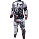 Man Compression Sports Suit Quick drying Perspiration Fitness Training MMA Kit rashguard Male Sportswear Jogging Running Clothes