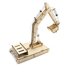 STEM Toys for Children Educational Science Experiment Technology Toy Set  DIY Hydraulic Excavator Model Puzzle Painted Kids Toys