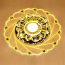 Modern LED Crystal Ceiling Light Circular Mini Ceiling Lamp Luminarias Rotunda Light For Living Room Aisle Corridor Kitchen
