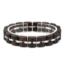 Bobo Bird Wooden Men Bracelet for Women Jewelry 2020 Stainless Steel Bracelet Handmade Couple Bracelets Lovers Homme Gift