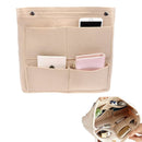 Multi-function Make up Bag,Felt Insert Purse Organizer,Multi Pocket Cosmetic Bags in Bag Organizer For Tote & Handbag Shaper