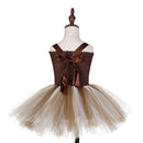 1Set Giraffe Girls Tutu Dress Outfit Zoo Animal Kids Halloween Costume Toddler Baby Girl Fancy Performance Birthday Party Dress