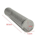 Round BBQ Grill Hot Cold Smoking Mesh Tube Smoke Generator Stainless Steel Smoker Wood Pellet Kitchen Outdoors Barbecue Supplies