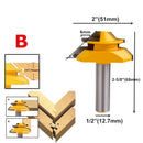 45 Degree Lock Miter Router Bit 6.35mm/8mm/12.7mm Shank Wood Tenon Milling Cutters For MDF Plywood Carpenter Woodworking Tools