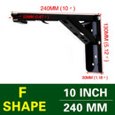 NAIERDI 2件套三角折叠角支架重型支撑可调节壁挂式长凳桌架家具五金件