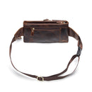 WESTAL Men Belt Bag Men's Waist Bags Genuine Leather Male Fanny Pack Leather Money Phone Pouch Bag Hip Men's Shoulder Bags 9080