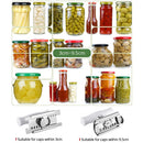 KONCO Adjustable Jar Opener Stainless Steel Lids off Jar Opener Bottle Opener Can Opener for 1-4 inches