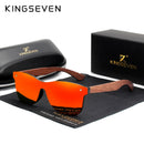 KINGSEVEN 天然木制太阳镜 男士偏光时尚太阳镜 原木Oculos De Sol Masculino