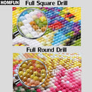 HOMFUN Full Square/Round Drill 5D DIY Diamond Painting "Lotus landscape" 3D Diamond Embroidery Cross Stitch Home Decor A19126