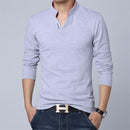 Hot Sale 2022 New Autumn Men's T Shirt Fashion Flower Print V Neck Long Sleeve T Shirt Mens Clothes Trend Casual Top Tee Men 5XL
