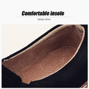 STRONGSHEN New Spring Flat Women's Shoes Suede Leather Casual Shoes Low Heel Black Women's Shoes Flat Loafers Jazz Oxford