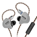 CCA C10 耳机 4动铁+1动圈混合技术 HiFi 入耳式音乐 DJ 游戏运动耳机 主动降噪监听耳机