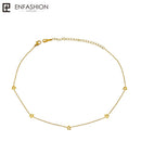 Enfashion Geometric Triangle Circle Star Choker Necklace Gold color Necklaces Pendants Stainless Steel Necklace Women chocker