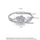 LUOTEEMI Luxury Big Rose Flower 17/19CM Bracelet for Women Ladies Shining AAA Cubic Zircon Fashion Crystal Jewelry Gift Bangles