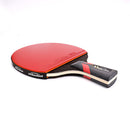 Professional Tennis Table Racket Short Long Handle Carbon Blade Rubber With Double Face Pimples In Ping Pong Rackets With Case