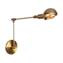 Industrial Adjustable Swing Arm Wall Lamp Reading Bedside Vintage Wandlamp Retro Extendable Led Wall Lights Fexible White Gold