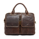 WESTAL men's briefcase leather laptop bag men's genuine leather bag for men bussiness messenger bag men's office briefcase 8002