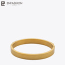 Enfashion Zirconia Crystal Cuff Bracelet Manchette Gold color Stainless Steel Bangle Bracelet For Women Bracelets Bangles 172001