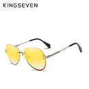 KINGSEVEN 2019 DESIGN Vintage Fashion Sun glasses Rimless Women Sunglasses Gradient Lens Brand Designer Oculos De Sol Feminino