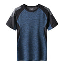 Quick Dry Sport T Shirt Men 2023 Short Sleeves Summer Casual Cotton Plus Asian Size M-5XL 6XL 7XL Top Tees GYM Tshirt Clothes