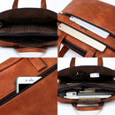 JEEP BULUO Men's Briefcase Bags For 13.3" Laptop Man Business Shoulder Bag Handbags High Quality Leather Office Black