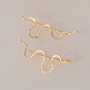 925 Silver Ear Climber Earrings  Handmade Jewelry Gold Filled Jewelry Punk Oorbellen Boho Minimalist Piercing Earrings