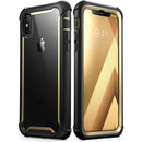 适用于 iPhone X Xs 手机壳 5.8 英寸 原装 i-Blason Ares 系列 全身防摔透明边框手机壳 带内置屏幕保护膜