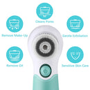 TOUCHBeauty Waterproof Facial Brush Deep Cleansing Set with 3 Different Spin Brush Head,two speed face cleansing device TB-14838