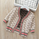 Children's sweater boys and girls sweater coat children's double layer thickened sweater