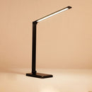 Flexible Table Lamp Led Desk Lamp Eye-Protection Book Light Qi Wireless Charging for Mobile phone 5-Level Brightness&amp;Color