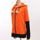 Animal Fox Ear Cosplay Costumes Hoodie Coat Warm Orange Sweatshirt Unisex Hoodies