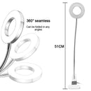 带夹纹身灯 USB LED 冷光纹眉美妆照明设备 改进型纹身美甲美容院工具