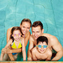 COPOZZ Swimming Goggles Kids Age 3-10 Waterproof Swimming Glasses Clear Anti-fog UV Protection Soft Silicone Frame and Strap