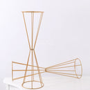 70CM/50CM Flower Vases Gold/ White Flower Stands Metal Road Lead Wedding Centerpiece Flowers Rack For Event Party Decoration
