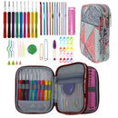 DIY Needle Arts Craft Crochet Hook Set and Bag Animal Ergonomic Yarns Crochet Knitting Needle Scissors Sewing Set Accessories