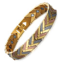 Rainso Health Care Magnetic Bracelet For Women Stainless Steel Bio Energy Bangle Bracelets Viking On Hand Fashion Girl Jewelry