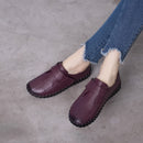 GKTINOO Spring Ladies Genuine Leather Handmade Shoes Women Hook &Loop Flat Shoes Women 2022 Autumn Soft Loafers Flats