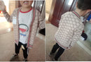 Children's sweater boys and girls sweater coat children's double layer thickened sweater