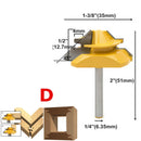 45 Degree Lock Miter Router Bit 6.35mm/8mm/12.7mm Shank Wood Tenon Milling Cutters For MDF Plywood Carpenter Woodworking Tools