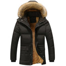 Mountainskin Winter Men's Jackets Thick Fleece 5XL Fur Collar Hooded Men's Coats Casual Jacket Male Outerwear Windproof SA390