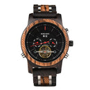 BOBO BIRD Mechanical Watches Men Top Brand Luxury Wooden Watch montre homme automatique W-Q27