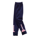 Girls Leggings Kids Autumn Winter Girls Clothing Cotton Warm Children Leggings Elastic Waist Flower Girls Skinny Pants DQ722