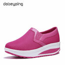Spring Women's Swing Shoes Mesh Woman Loafers Flat Platforms Female Shoe Casual Wedges Ladies Shoes Height Increasing Footwear
