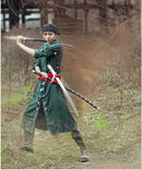 5件套日系动漫《海贼王》罗罗诺亚·索隆角色扮演服动漫万圣节角色扮演长袍套装假发头巾包邮