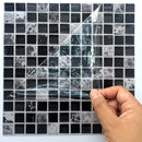 Self-adhesive Kitchen Mosaic Tile Sticker Splashback Decoration Bathroom Adhesive Wall Vinyl Waterproof PVC Wallpaper Panel