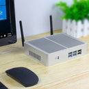 XCY 无风扇迷你电脑 英特尔酷睿 i7 4500U i5 5200U i3 7100U 300M WiFi 千兆以太网 VGA HDMI 显示屏 Windows 10 Linux HTPC