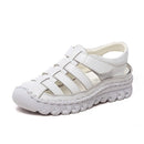 GKTINOO Women Sandals 2022 Summer Shoes Genuine Leather Covered Toe Soft Casual Walking Zapatos Mujer Plataforma Big Size 35-43