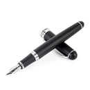 Luxury Brand Jinhao X750 Silver Stainless Steel Fountain Pen Medium 18KGP Nib School Office Name Ink Pens Gift Stationery